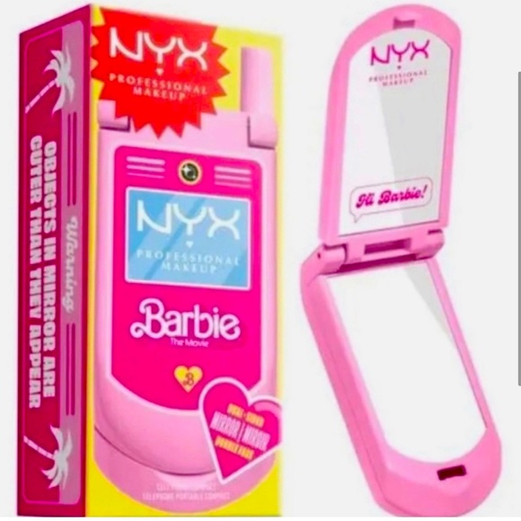 Barbie Other - NYX Barbie Double Mirror flip phone NIB
